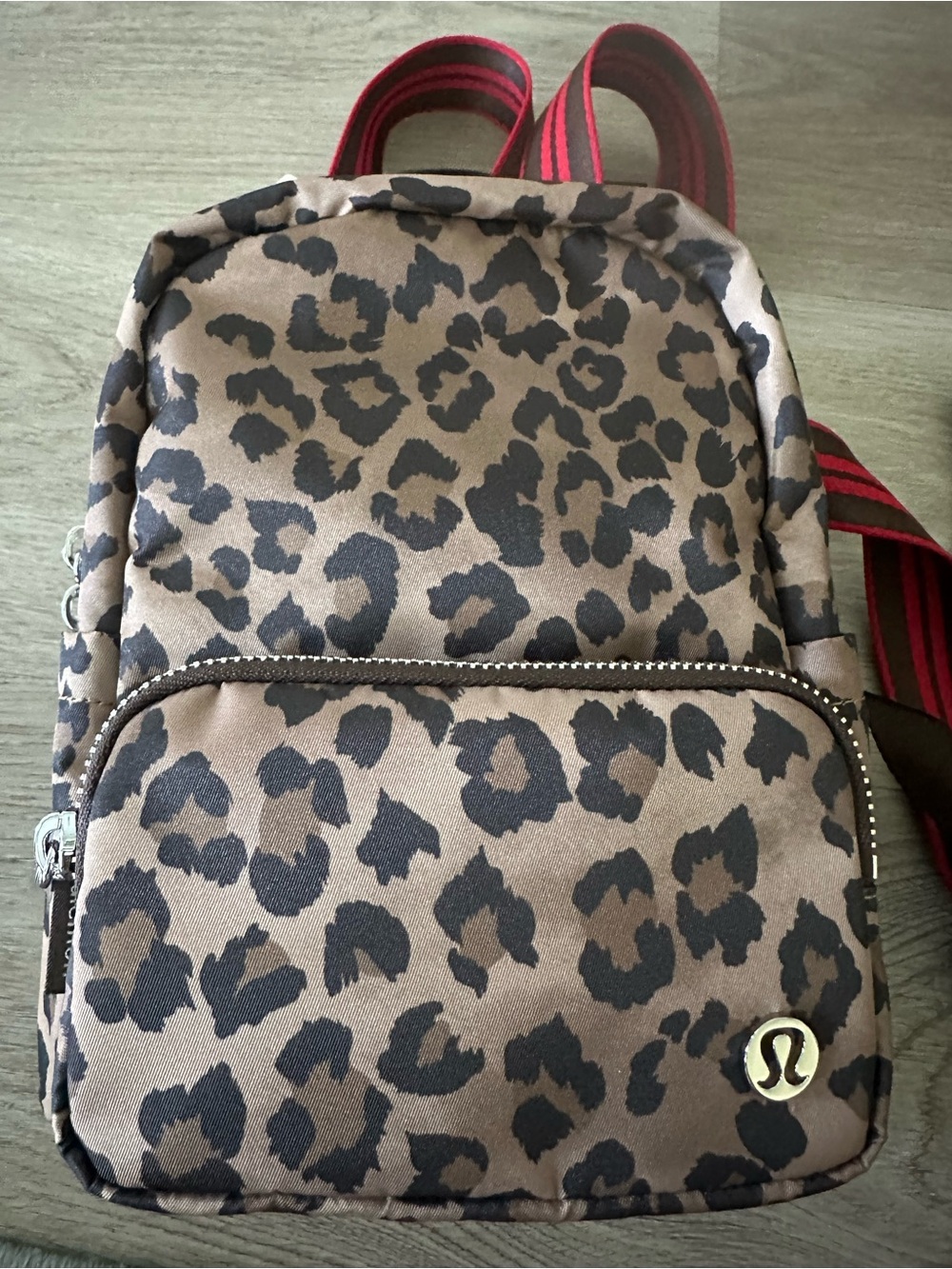 NWT Lululemon Leopard Print Everywhere Mini Backpack 4L - $68 retail - Picture 2 of 10